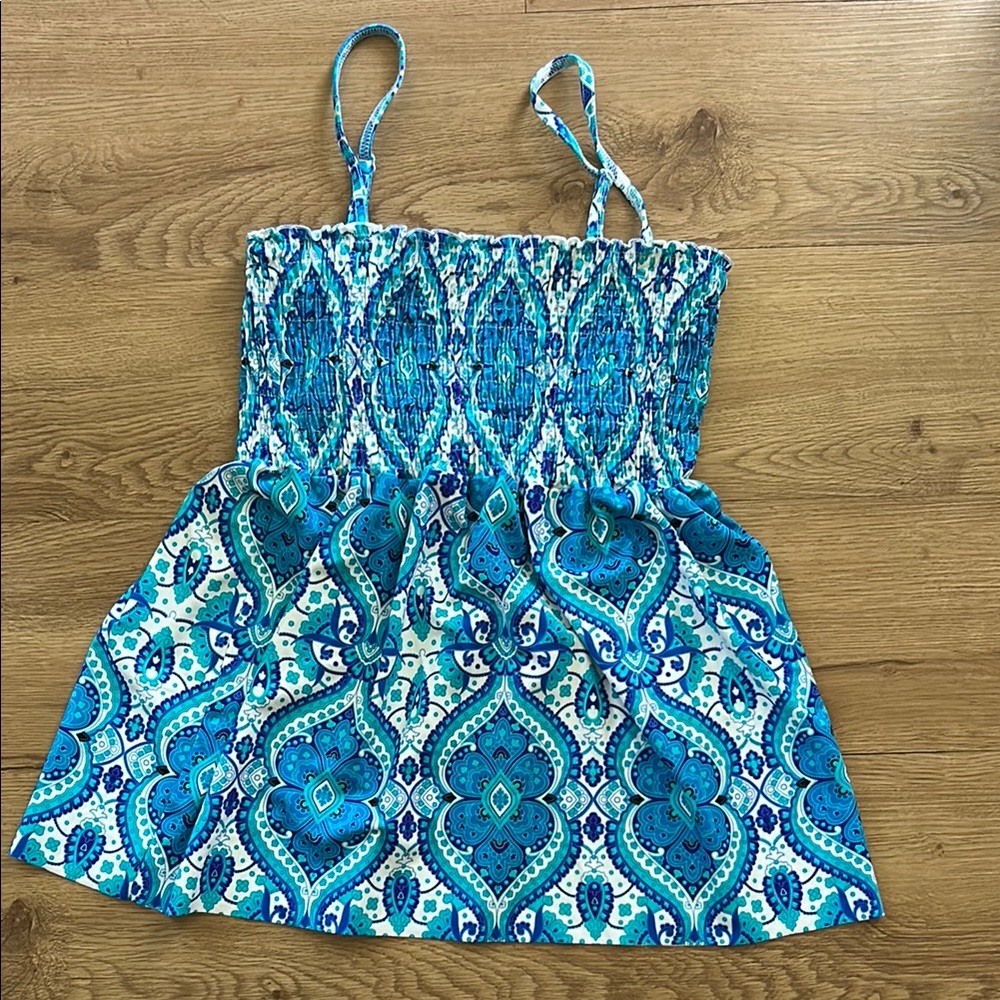 VENUS Blue and White Floral Dress